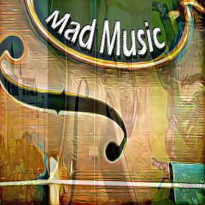 Mad Music cover showing a violin 